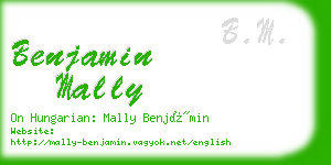 benjamin mally business card